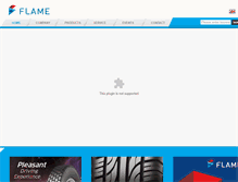 Tablet Screenshot of flametire.com